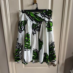 Diane von Furstenberg Beaumont Skirt in Artichoke Full Circle Size 4